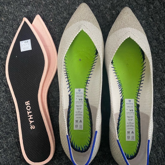 Rothy's Beige and Pink Flats - Picture 2 of 3